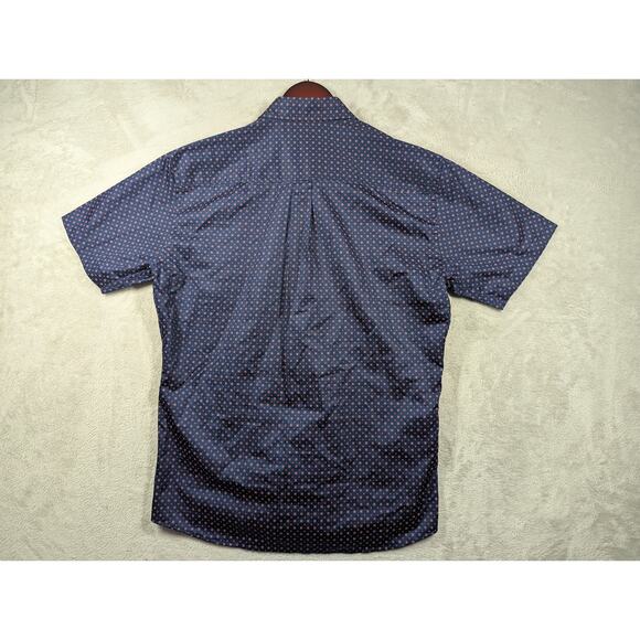 Peter Millar Palmico Neat Short Sleeve Cotton Button Up Shirt Size MEDIUM Rose - Picture 6 of 6